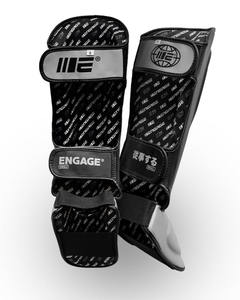 Protège-tibias de boxe Engage, coussinets de protection souples avec sangle de maintien sécurisée, adaptés à l'entraînement MMA et Muay Thai - Product Image 4