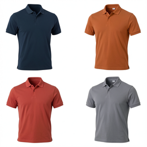 Impression ou broderie personnalisées, coton polyester respirant de haute qualité, polo de golf pour homme pas cher, anti-transpiration - Product Image 3