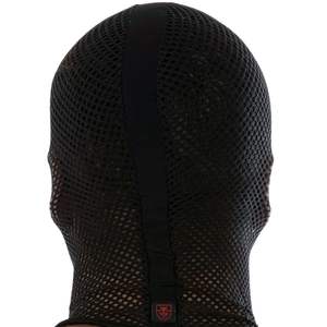 Masque intégral en maille noire, style fetish, pour clubbing, design sexy en maille - Product Image 4