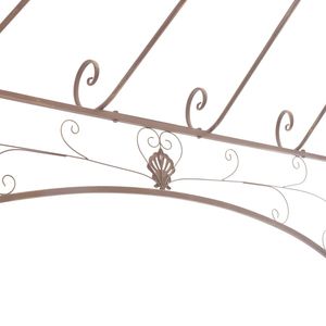 Pérgola o Gazebo de Hierro Forjado Marrón Antiguo, Elegante y Grande para Exteriores - Product Image 5