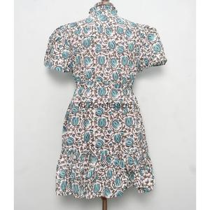 เดรสสั้นลายดอกไม้สไตล์วินเทจทันสมัยผ้าฝ้าย 100% สำหรับผู้หญิงใส่ไปเที่ยวทะเลช่วงฤดูร้อนรุ่นใหม่ล่าสุด - Product Image 6