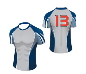 Maillot de rugby personnalisé pour hommes – Tenue d'équipe professionnelle avec coutures durables, tissu respirant, coupe athlétique – Idéal pour l'entraînement de rugby - Product Image 3