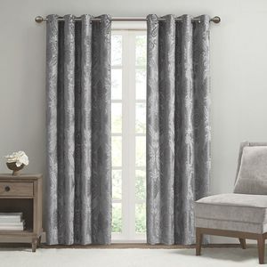 Pannello per tenda in maglia Jacquard Paisley Total Blackout - Product Image 1