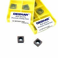 DESKAR SCMT09T304 TCMT090204 110204 16T304 LF6018 Plaquette en carbure indexable pour tour CNC, pour porte-outil SCLCR TCLCR