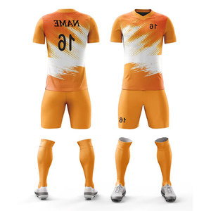 Pantalones Cortos de Jersey con Nuevo Diseño, Uniforme de Manga Corta Antibacterial y Transpirable para Adultos, Kits de Fabricante de Uniformes de Fútbol - Product Image 4