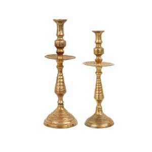 Candelabro de Latón Dorado Antiguo, Elegante Portavelas Decorativo de Metal para Bodas, Ocasiones Especiales, Pascua, Cumpleaños - Product Image 1