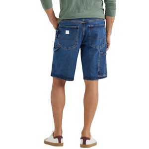 Jeans Personalizados para Hombre, Estilo Vintage, Rectos, de Algodón Transpirable, Lavables, Diseño Azul Cielo, con Botones y Remaches, para Primavera, Shorts Personalizados para Hombre - Product Image 3