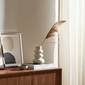 Elegant Coastal Iron Transparent Square Flower Vase Decorative <b>Tabletop</b> Vase - Product Image 4