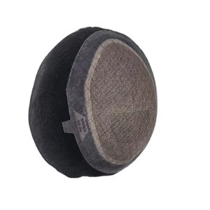 Perruque Taz Hair de haute qualité en cheveux Remy indiens, ondulée, pour hommes, avec base monofilament douce, système de toupet fabriqué au Bangladesh, ondulations profondes et lâches - Product Image 4