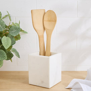 Large Capacity Natural Unique Design Marble Spoon Holder For kitchen Countertop Storage Organizer Spoon Holder - Product Image 2