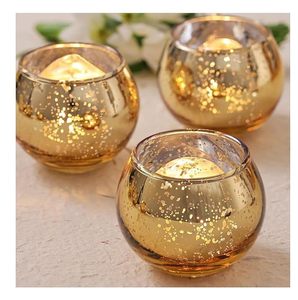 Elegant Glass Candle <b>Holder</b> for Home Decoration Decorative <b>Tealight</b> Candle Stand for Living Room Bedroom Table Centerpiece - Product Image 5