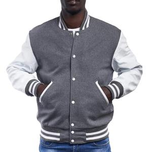 Men's Custom Design High Quality Varsity Letterman <b>Jackets</b> Woolen Leather Sleeves High Street Water Resistant Windproof for - Product Image 1