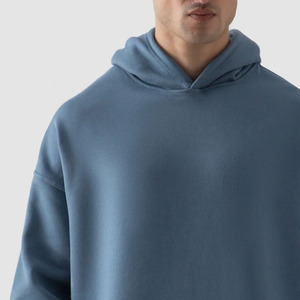 Sweat à capuche superposé d'hiver de qualité supérieure, manches longues, 100 % coton molletonné respirant, disponible en gros pour hommes - Product Image 4