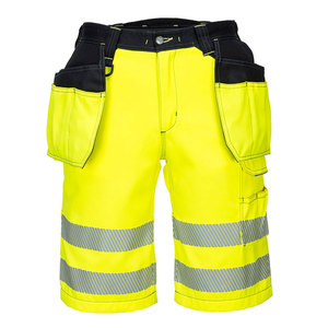 OEM Hi Vis Reflective Tape High Visibility Shorts Construction <b>Working</b> Security Cargo Multi-Pocket Safety Wear Shorts - Product Image 4