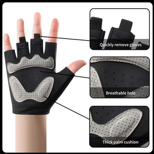 Fashion Half-Finger Cycling Gloves Non-Slip Moisture Wicking Breathable Nylon Material Unisex for Outdoor Indoor Sports Fitness - Product Image 3