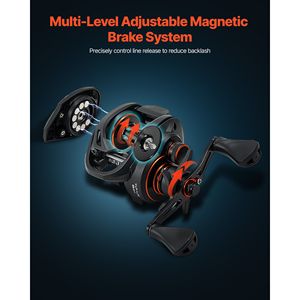 Ensemble canne à pêche et moulinet en fibre de carbone IM7, système 6+1 BB, canne à pêche pour la pêche au bar avec rapport de transmission 7.0:1 - Product Image 4