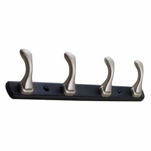 Zinc 4 Pin <b>Wall</b> Mounted Hook <b>Rail</b> for Clothes Hanging Durable Multi Purpose Door <b>Wall</b> Hook Rack for Bedroom Bathroom Kitchen - Product Image 6