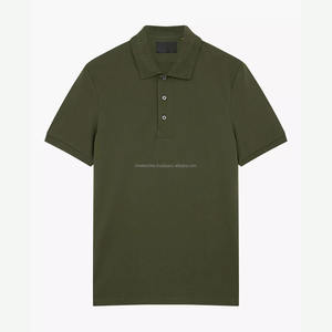 Polos de Golf de Manga Corta para Hombre, Marca Privada Personalizada, Color Sólido, Transpirables, 100% Algodón, Tallas Grandes hasta 6XL, Venta al Por Mayor, Nuevo - Product Image 1