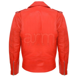 Veste de moto en cuir véritable pour homme, modèle 2026, haute qualité, personnalisable, tendance et élégante, pour la course, vente en gros - Product Image 4