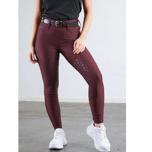High Quality 4-way Stretch Horse Riding Breeches <b>Leggings</b> Tights <b>Equestrian</b> Wear Pants on Technical Fabric with Soft Feel - Product Image 5