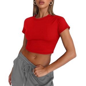 Nuevo Top Corto con Logotipo Personalizado para Mujer, Ropa Urbana Moderna, Nuevo Diseño, Ropa de Verano, Estilo Casual, Camisetas Top Corto 2027 - Product Image 2