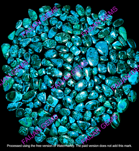 Lot en gros de pierres précieuses naturelles de qualité AAA, chrysocolle et malachite, cabochons à propriétés curatives, minéraux rares, vente chaude - Product Image 3