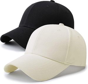 Casquettes de baseball unisexes en polyester/coton, décontractées, respirantes et imperméables, à 5 panneaux, avec nœuds et motifs gaufrés pour adultes, panneau avant - Product Image 1
