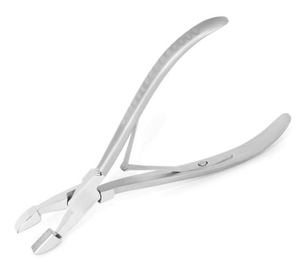 Pinzas Profesionales de Acero Inoxidable Plateado para Extensiones de Cabello con Dientes, Herramientas para Extensiones de Cabello en Venta - Product Image 3