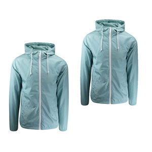 Lightweight Zip Front Windbreaker <b>Jacket</b> with Adjustable Hood for Walking <b>Cycling</b> Running and Travel Comfort - Product Image 4