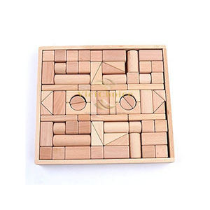 Construye y imagina: VietChoice 100 piezas de bloques de madera apilables de colores – Juguetes educativos sostenibles y seguros para la primera infancia - Product Image 4