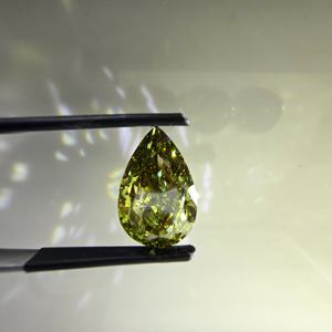 Diamante de Laboratorio de 6 Quilates, Corte Pera, Verde Intenso, VS1, Certificado IGI, Piedra Suelta para Joyería - Product Image 1