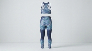 Los Mejores Conjuntos de Yoga para Mujer Tallas Grandes, con Logotipo Personalizado, Diseño a Cuadros, Sin Costuras, Transpirables, Cintura Elástica, Venta al Por Mayor - Product Image 3
