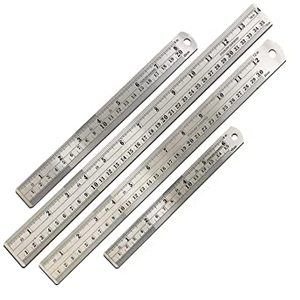 Reglas de Acero con Doble Escala, una de las Dos con División en Pulgadas y Décimas, y la Otra en cm y mm - Product Image 6