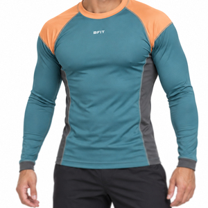 Wholesale <b>Rash</b> <b>Guard</b> Men & <b>Women</b> Long Sleeve Stretch Compression Top Protection Sportswear Apparel - Product Image 1