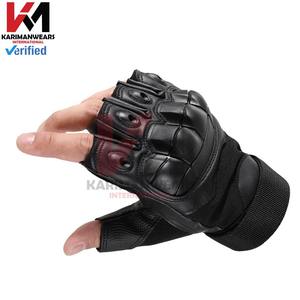 Guantes de paintball duraderos, acolchado resistente a los golpes, correa de muñeca ajustable, guantes protectores tácticos de dedo completo para exteriores - Product Image 3