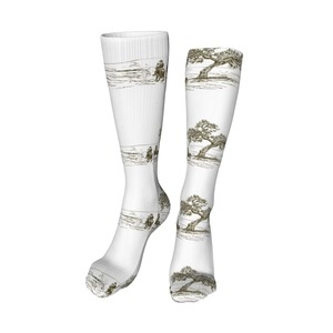 Wholesale Supplier Autumn Custom Breathable Eco-Friendly Latest Pattern Cotton <b>Knee</b> <b>High</b> Horse Riding Equestrian <b>Socks</b> Bottom - Product Image 2