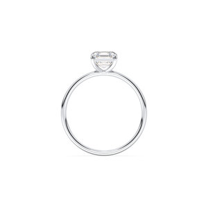 REYES Wholesale HPHT CVD Lab Grown Diamond Engagement Ring in 14K White Gold Rhodium Plated Wedding Fine Jewelry For Women - Product Image 5