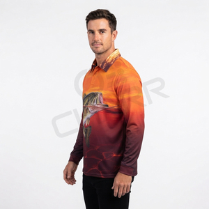 เสื้อโปโลตกปลา CHARR INDUSTRIES UPF 50 ระบายอากาศได้ดี ผลิตจากโพลีเอสเตอร์ 100% แห้งเร็ว ป้องกันแสงแดด น้ำหนักเบา เหมาะสำหรับกิจกรรมกลางแจ้ง - Product Image 2