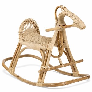 Última novedad en juguetes infantiles: animales de ratán para montar, caballo balancín de caña natural, silla balancín con forma de animal. - Product Image 1