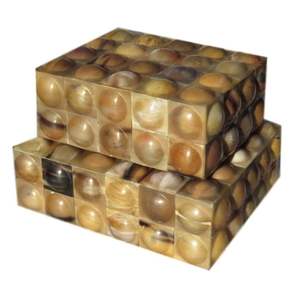 Wholesale Natural Bone Decorative <b>Storage</b> <b>Boxes</b> Buffalo Horns Jewelry Organizer and Dry Fruit Holder Tableware - Product Image 5