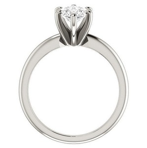 Marquise Cut Moissanite 925 Sterling <b>Silver</b> Rhodium Plated <b>Solitaire</b> Engagement <b>Ring</b> for Party Wedding & Bridal Promise - Product Image 2