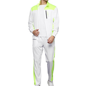 Conjunto Deportivo Personalizado con Logotipo para Hombre, Chaqueta con Cremallera y Pantalones para Gimnasio y Actividades al Aire Libre, Conjuntos Deportivos con Cremallera para Hombre de la Mejor Calidad - Product Image 1