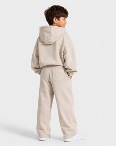 Oversized Kid Boys Tracksuit <b>Set</b> Boys Contrast Stripe Fleece <b>Set</b> Custom Kids Tracksuit OEM ODM Kids Fashion Tracksuit Supplier - Product Image 2