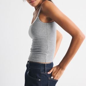 Custom Womens Double Layer Crop Tank <b>Top</b> Adjustable Straps Knitted Striped Slim Fit Casual Gym Activewear Wholesale OEM - Product Image 3