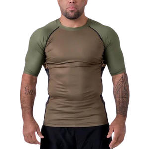 Maillot de compression personnalisé BJJ MMA UPF50+ 100% polyester, fabricant OEM, vêtements de performance sublimés - Product Image 2