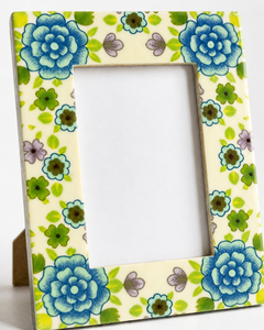 High Quality 4x6 Floral MDF Photo <b>Frame</b> From Uttar Pradesh Handicraft Waterproof UV <b>Printed</b> Table Top with Custom Logo Gift Box - Product Image 3