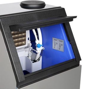 เครื่องทำน้ำแข็ง ZK Commercial Sil 110/120V 495W สแตนเลส ฝาปิดใสแบบฝ้า ถาดน้ำแข็งอะลูมิเนียม 4*9 สำหรับร้านอาหารและโรงแรม - Product Image 2