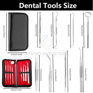 Complete Oral Care Tool <b>Kit</b> With <b>Plaque</b> <b>Remover</b> Tools And Storage Case For Dental Maintenance - Product Image 5