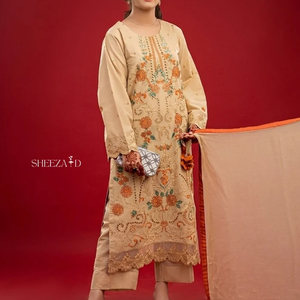 Ensemble de 3 pièces pour femmes, shalwar kameez pakistanais imprimé, vêtements décontractés, vêtements de fête, taille adulte - Product Image 5