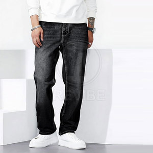 Jean Baggy Décontracté Homme Taille Mi-Haute à Boutons, 100% Coton Respirant et Écologique – Grande Vente, Qualité Supérieure - Product Image 2